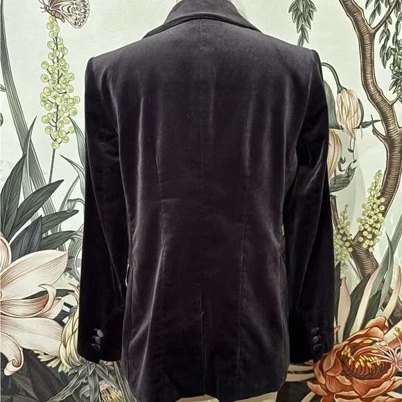 Frame Dark Grey Velvet Blazer, NWOT - Picture 5 of 9